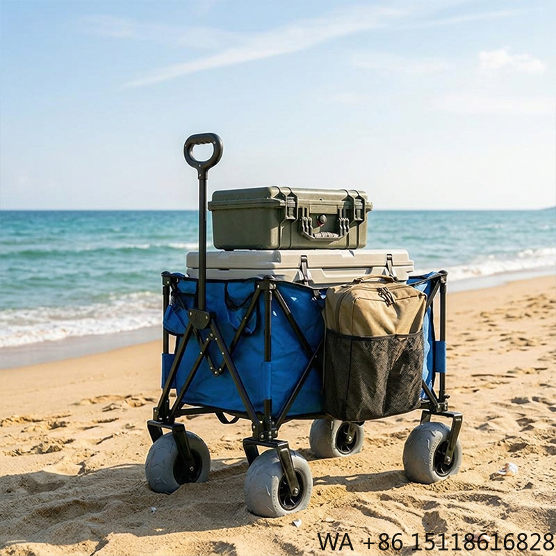 Outdoor Furniture Metal - Opvouwbare metalen strandwagen met snel los