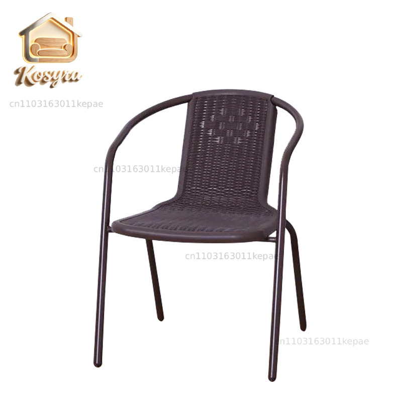 Outdoor Furniture Metal Chairs - Waterdichte kunststof stoel voor buiten, imitatie