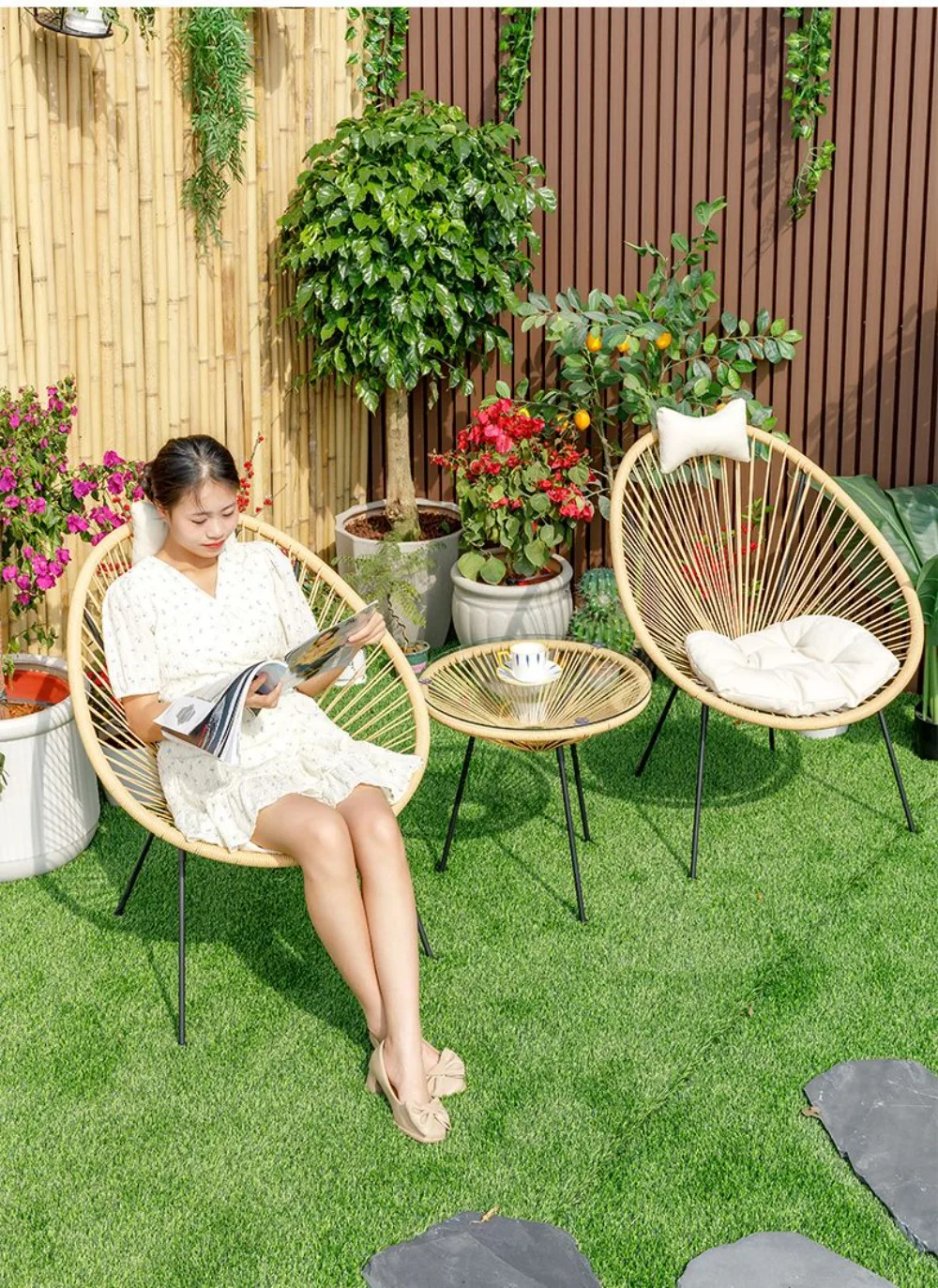 Nordic eetkamerstoelen voor de - Outdoor Furniture Metal Chairs recensie en prijs